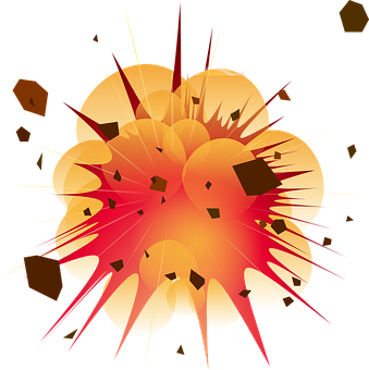 Cartoon Explosion Png Picture (black, orange, maroon)