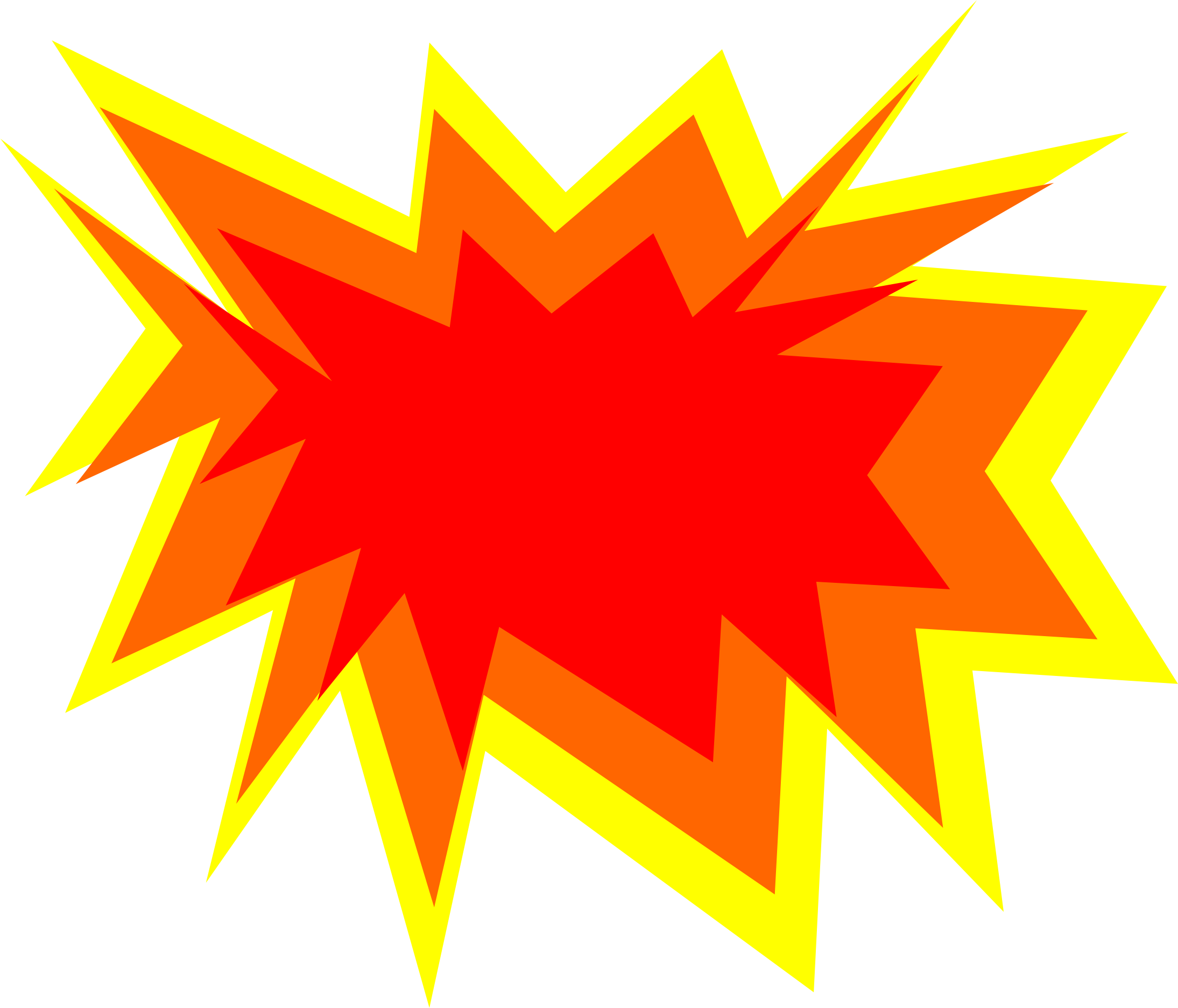 Cartoon Explosion Transparent Png (black, red, yellow, chocolate)