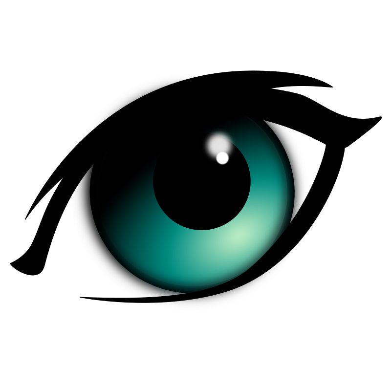 Cartoon Eye Png Clipart (white, black, lavender)