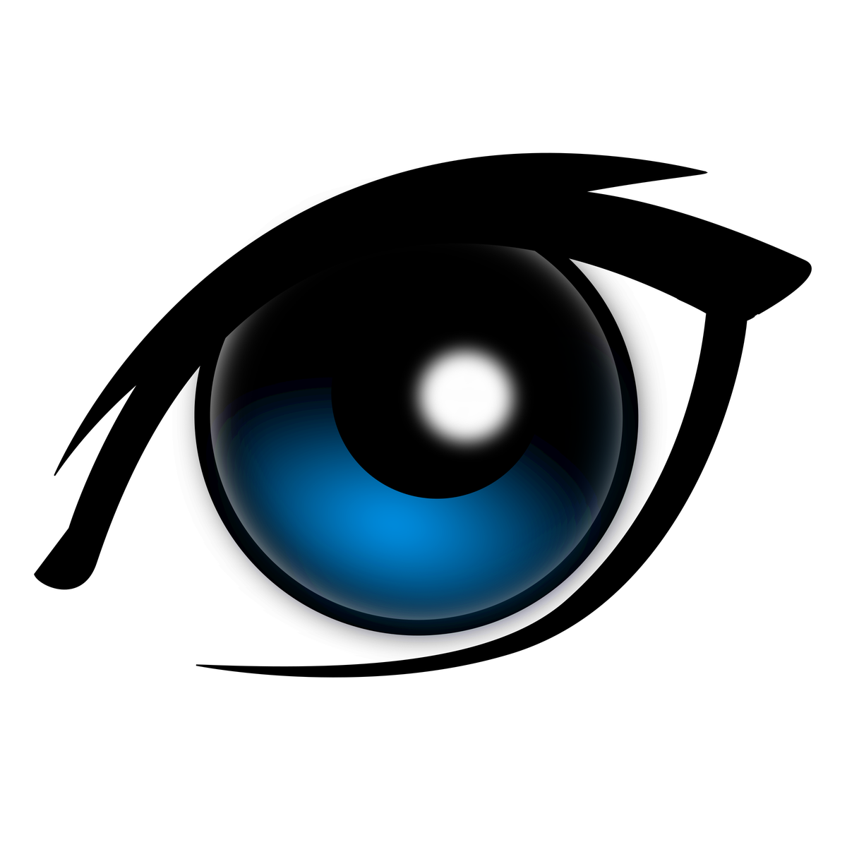 Cartoon Eye Png Hd (white, black, lavender)