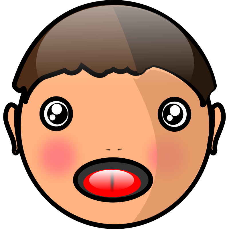 Cartoon Face Png Hd (black, red, maroon, salmon)