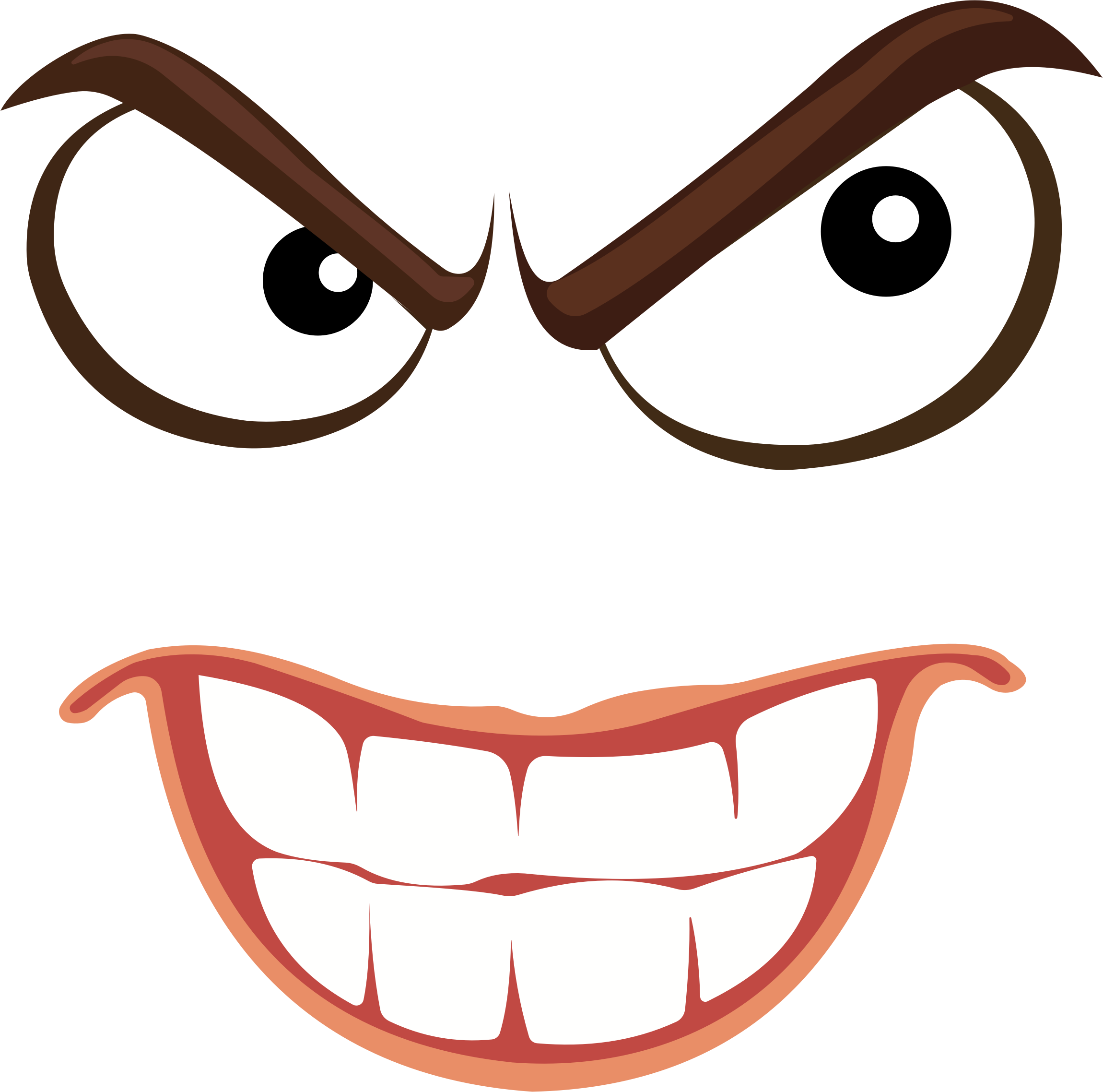 Cartoon Face Png Isolated Photo (black, white, maroon)