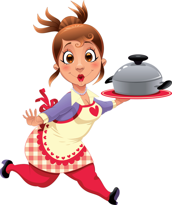 Cartoon Female Chef Png Hd Isolated (salmon, red, black, beige, gray)