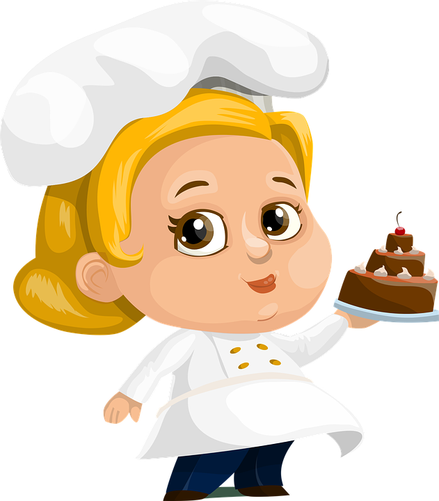 Cartoon Female Chef Png Hd (salmon, black, white, pink, lavender)