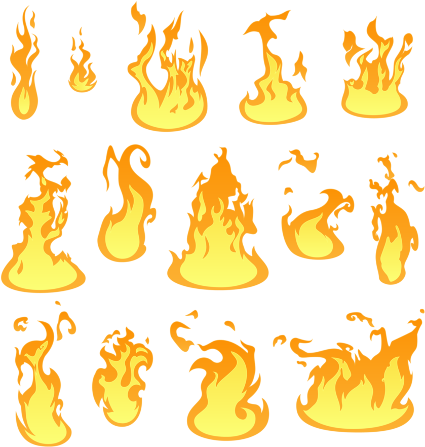 Cartoon Fire Png Free Download (black, pink, yellow, beige)