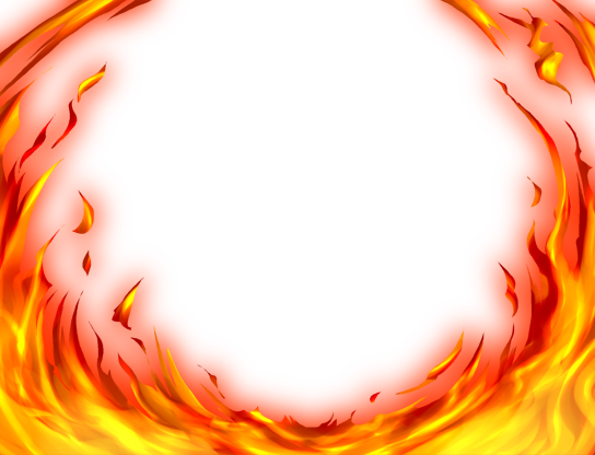 Cartoon Fire Png Photo (black, red)