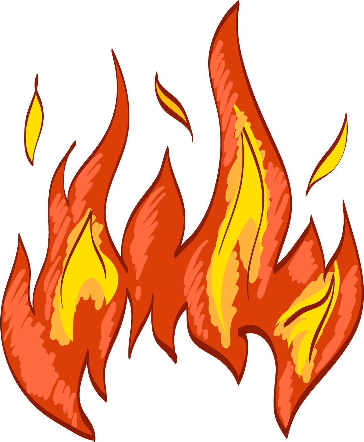 Cartoon Fire Png Photos (chocolate, salmon, white, gold)