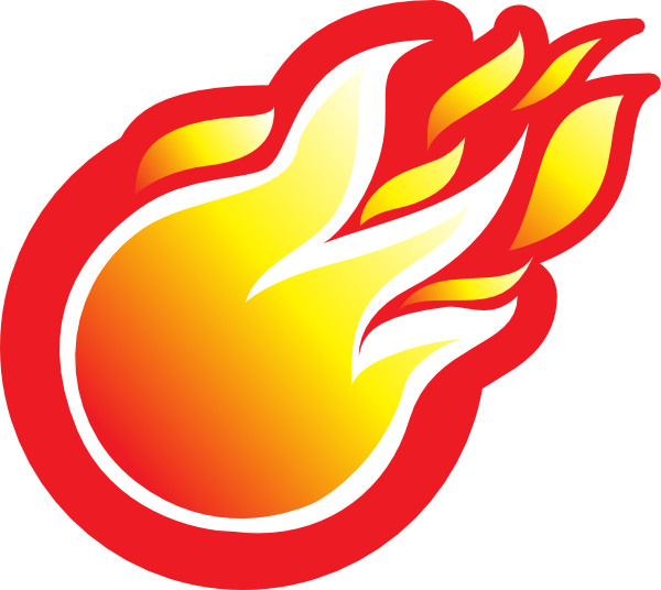 Cartoon Fire Png Pic (red, white)