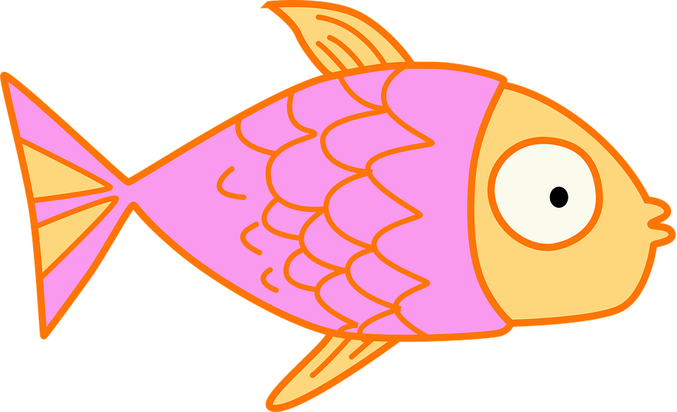 Cartoon Fish Png Isolated Hd (black, pink, violet, beige)