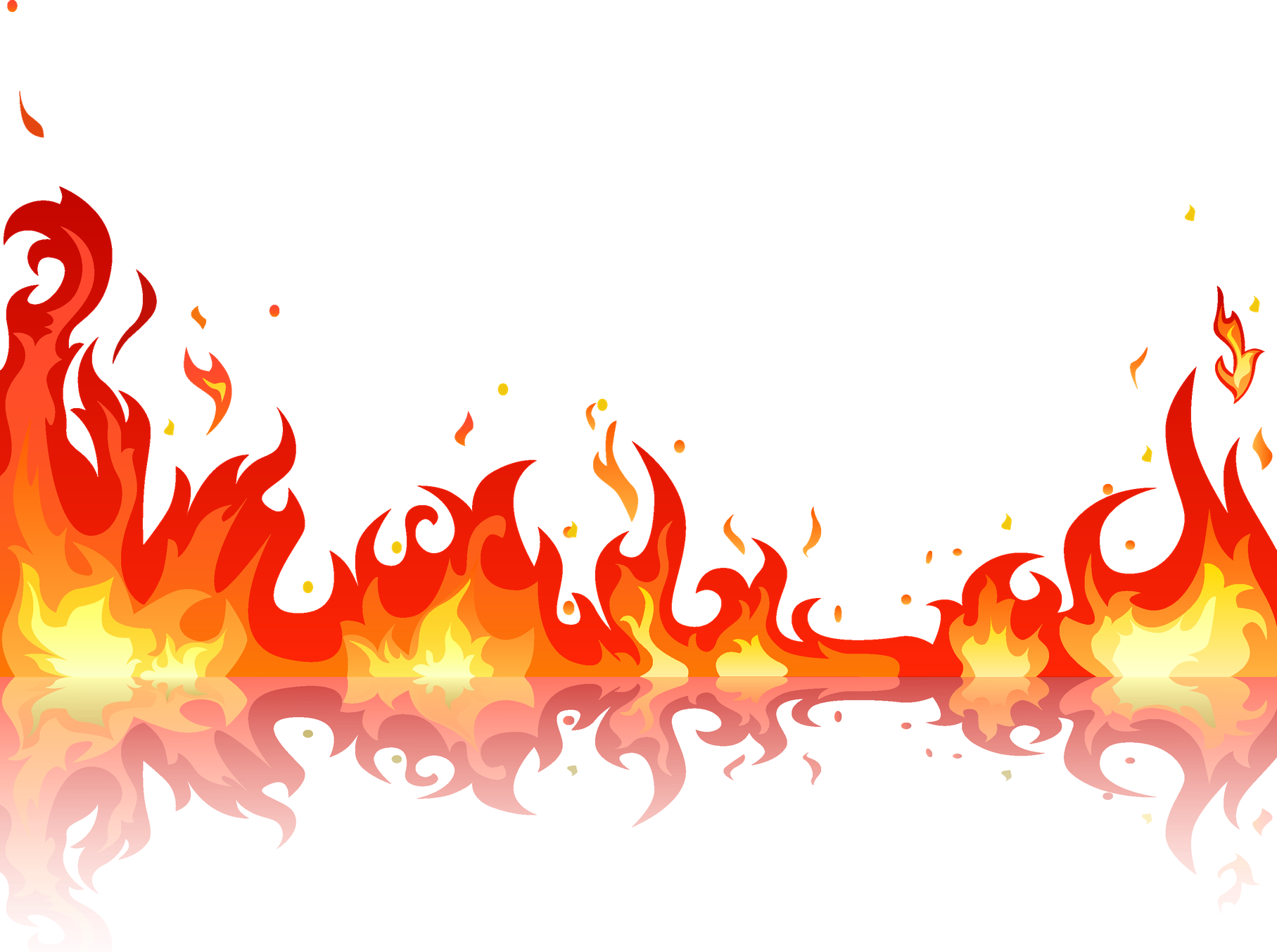 Cartoon Flame Png Image (black)