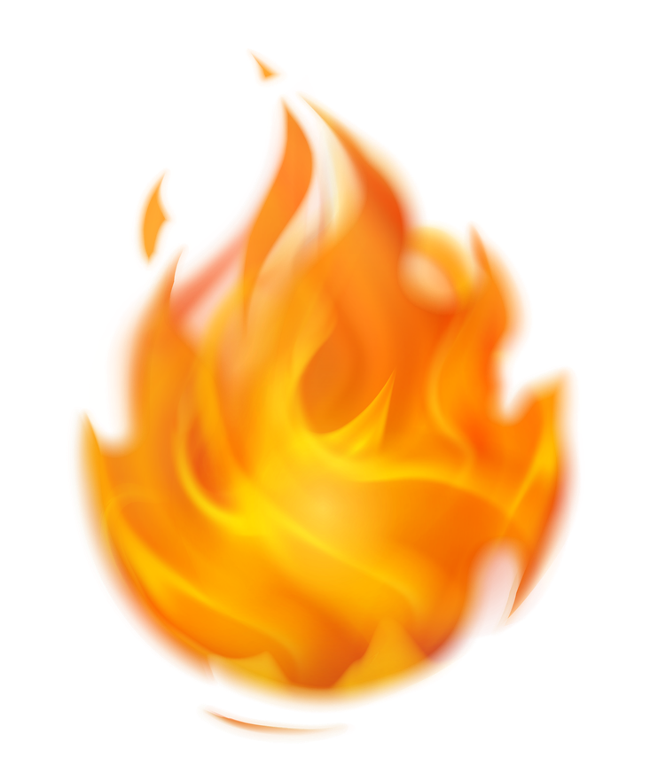 Cartoon Flame Png Picture (black, orange, yellow)