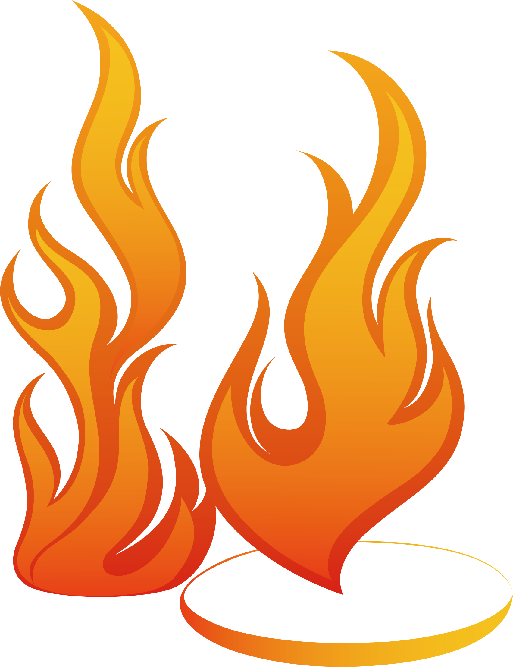 Cartoon Flame Transparent Png (white, chocolate, orange)