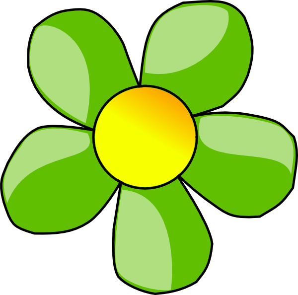 Cartoon Flower Png Free Download (white, yellow, olive, silver)