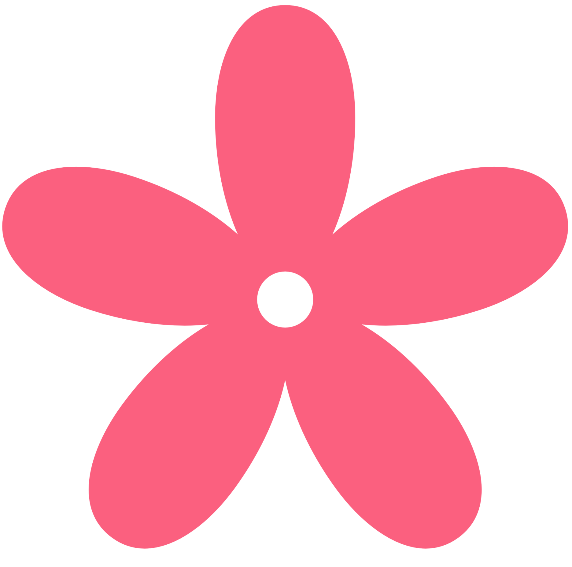 Cartoon Flower Png Isolated Image (black, salmon)