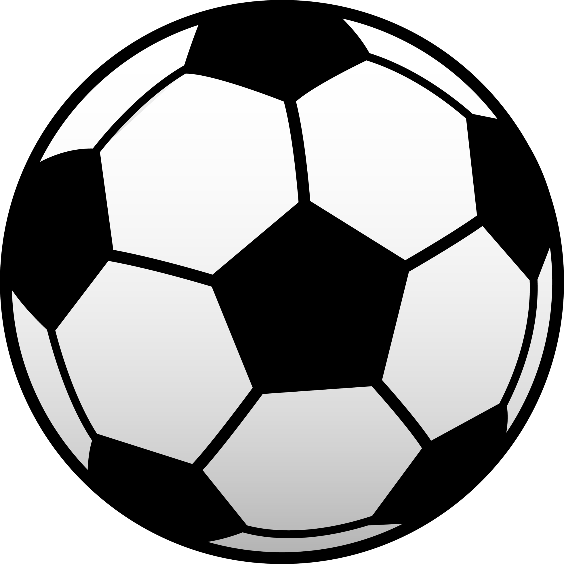 Cartoon Football Png Isolated Hd (black, white)