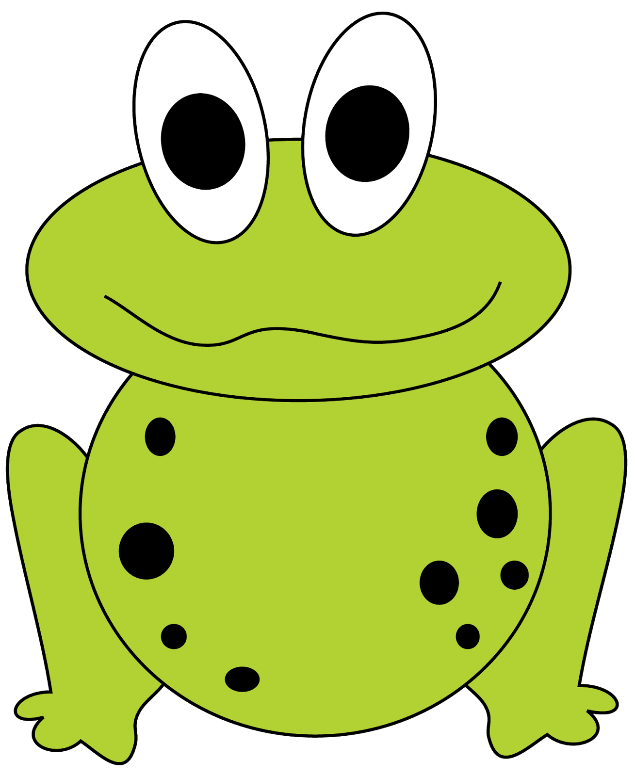 Cartoon Frog Png (black, white, gold)