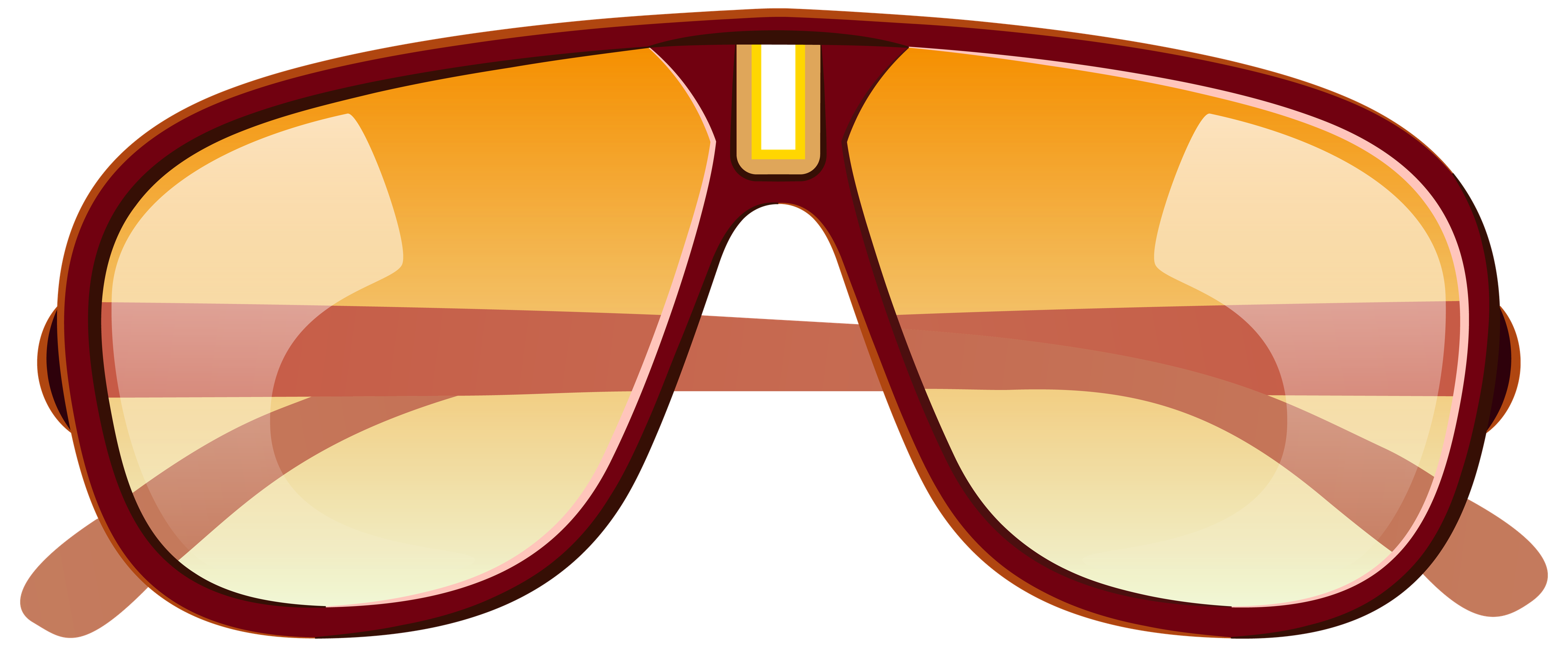 Cartoon Glasses Png Image (black, orange, pink)