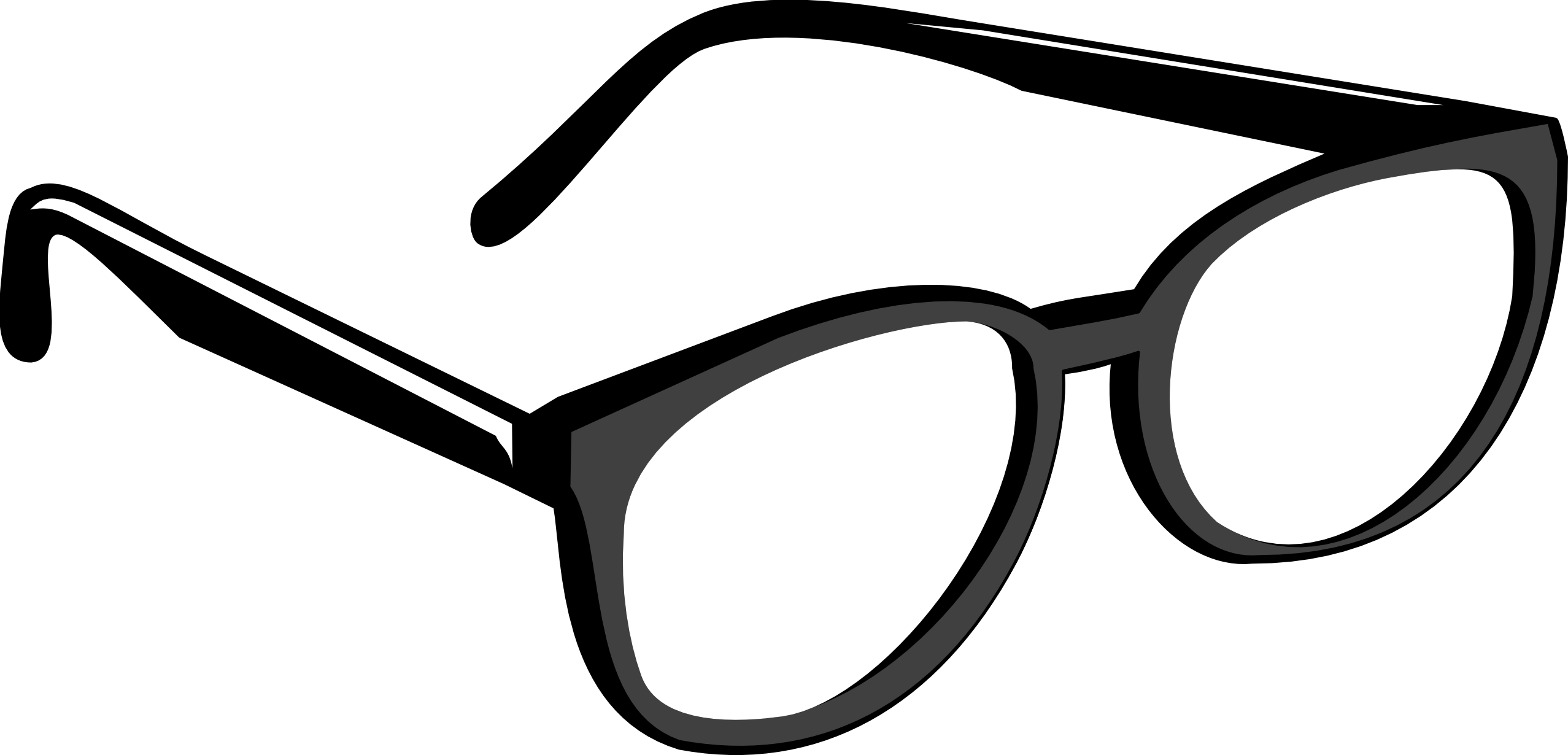 Cartoon Glasses Png Picture (white, indigo, black)