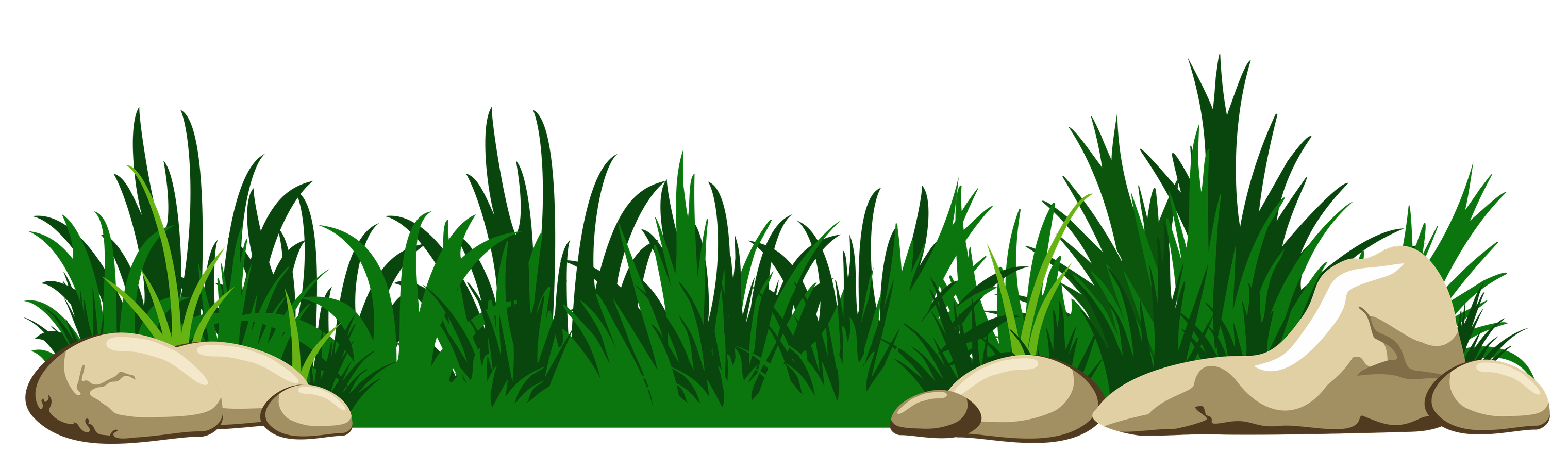 Cartoon Grass Png Clipart (black, green)