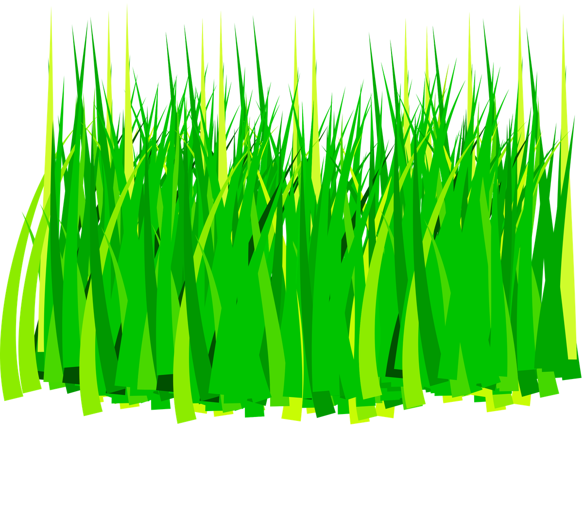 Cartoon Grass Png Transparent (black, lime, green)