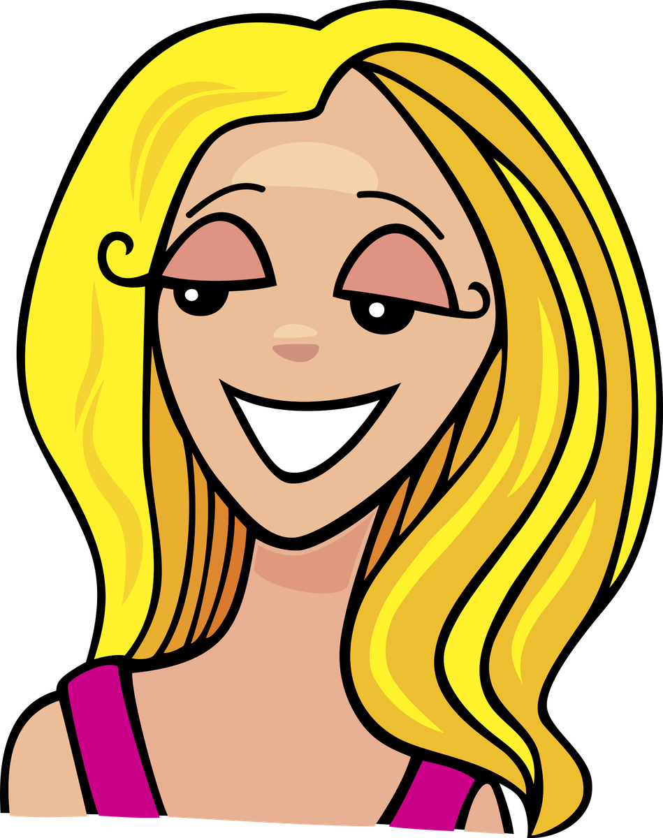 Cartoon Hair Png Hd (orange, salmon, yellow, black, pink)