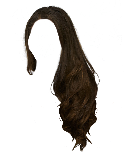 Cartoon Hair Png Image (black)