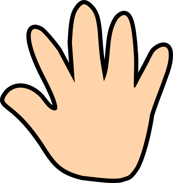 Cartoon Hand Png Isolated File (pink, white, black)