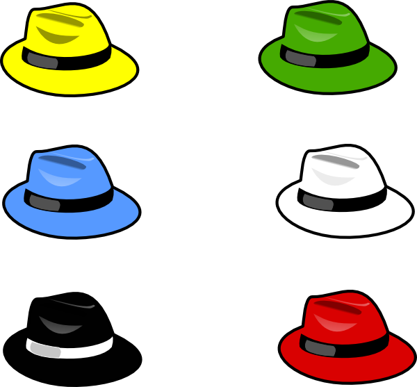 Cartoon Hat Png Image (silver, red, yellow, white, black)