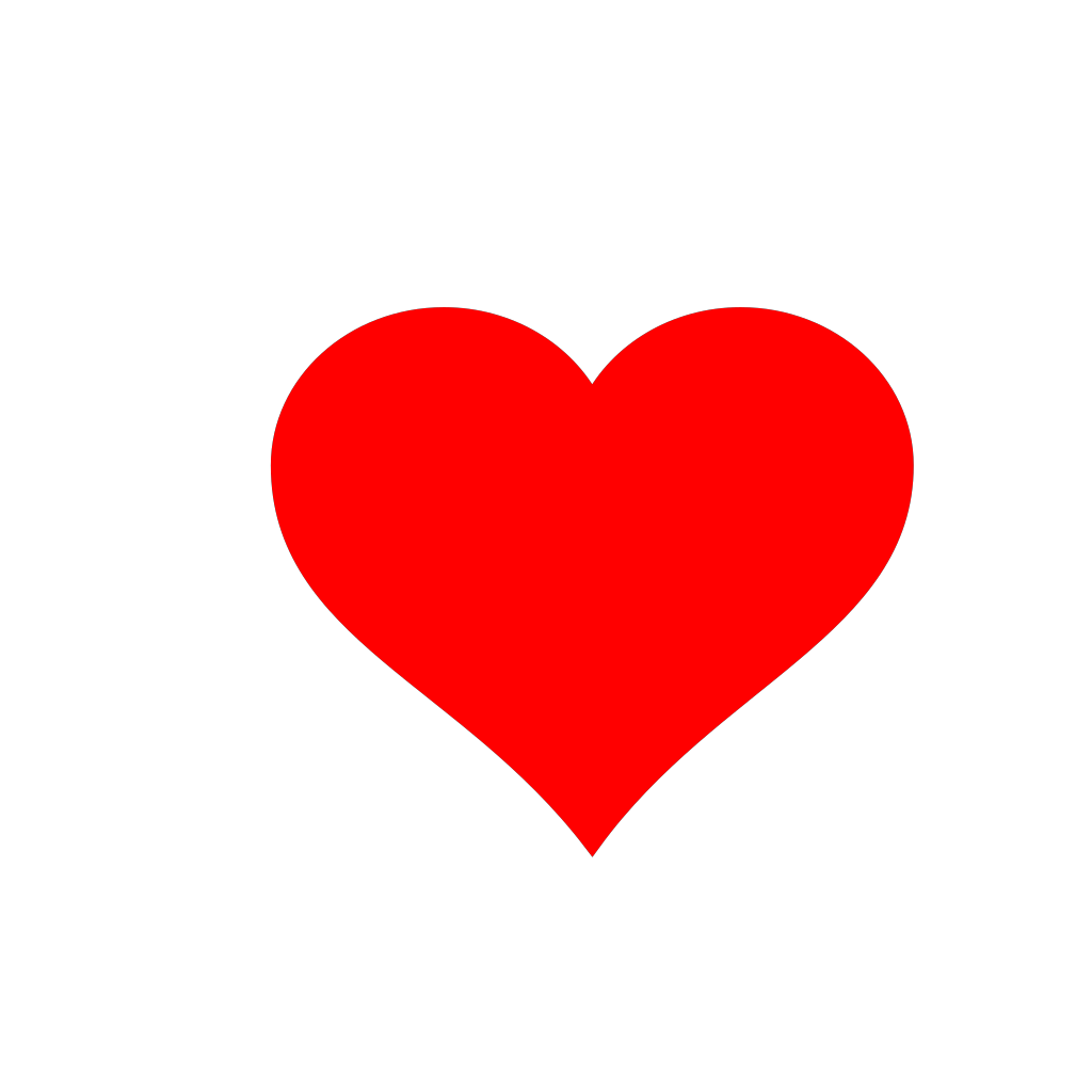 Cartoon Heart Png Free Download (black, red)