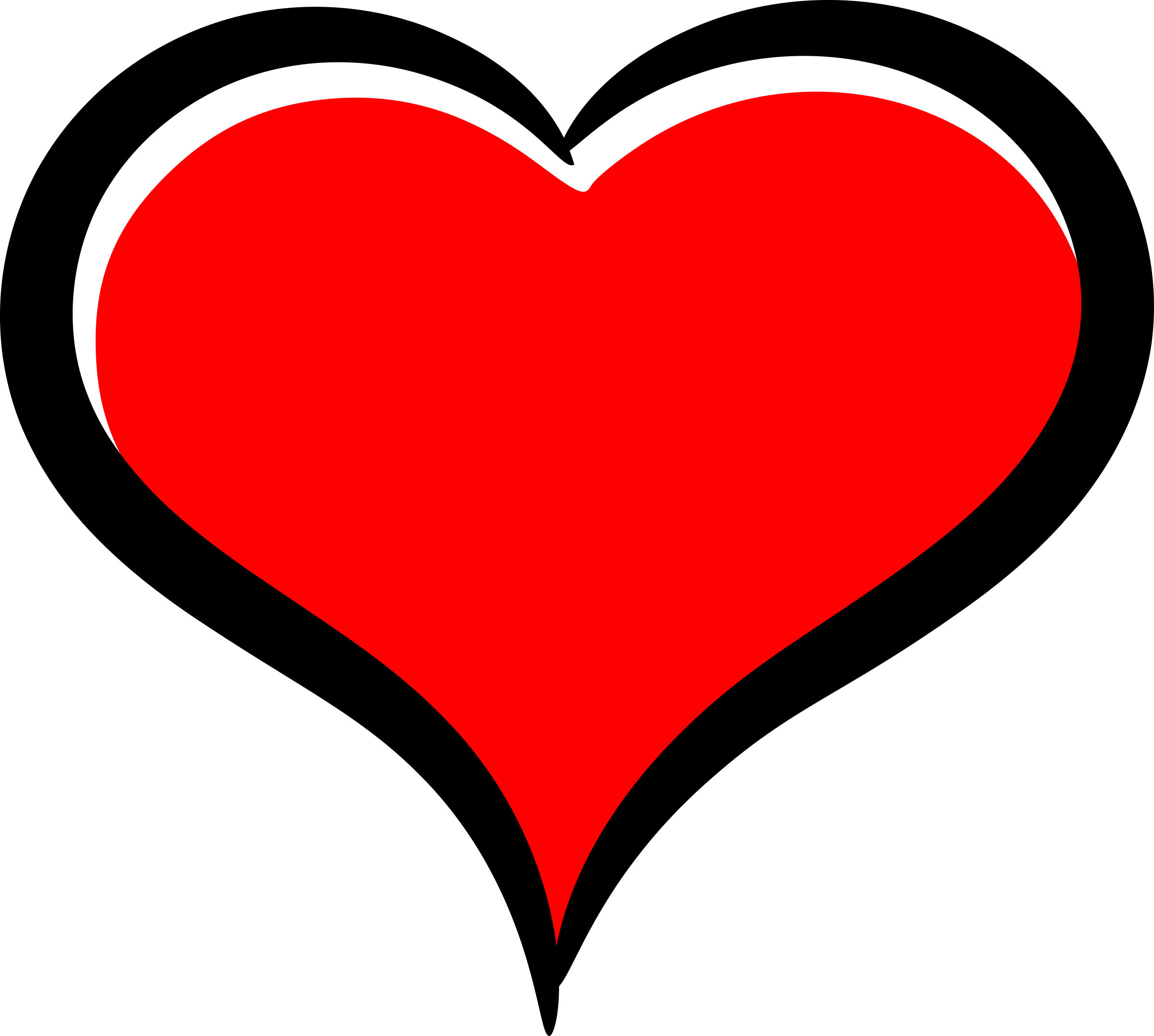 Cartoon Heart Png Pic (black, red, maroon)