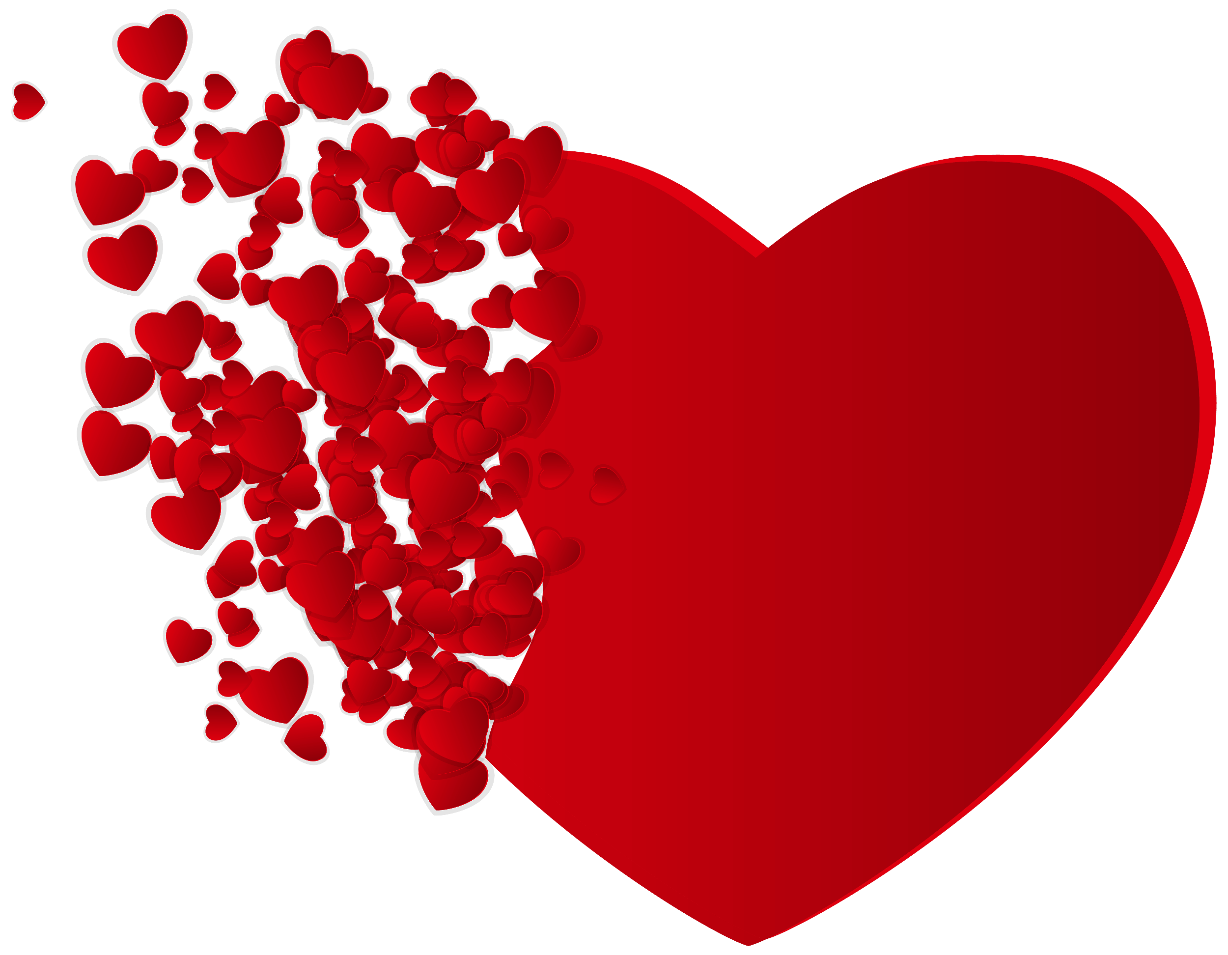 Cartoon Heart Png Picture (gray, red, maroon)