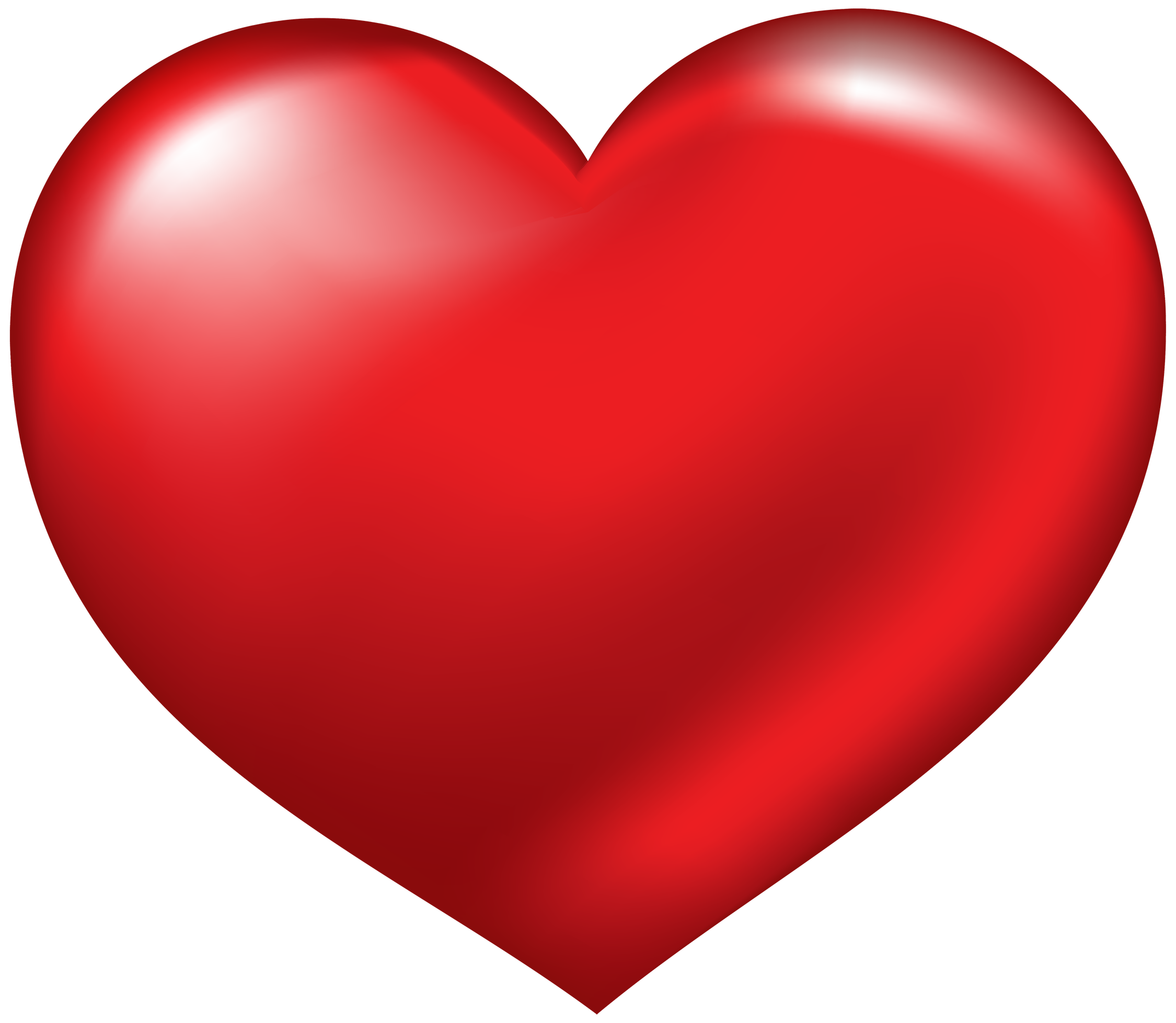 Cartoon Heart Transparent Png (black, red)