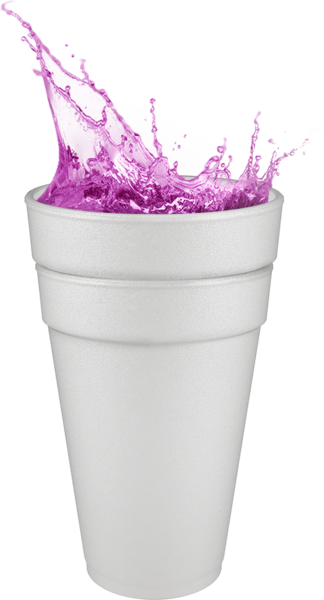 Cartoon Lean Cup Png Isolated Pic (black, silver)