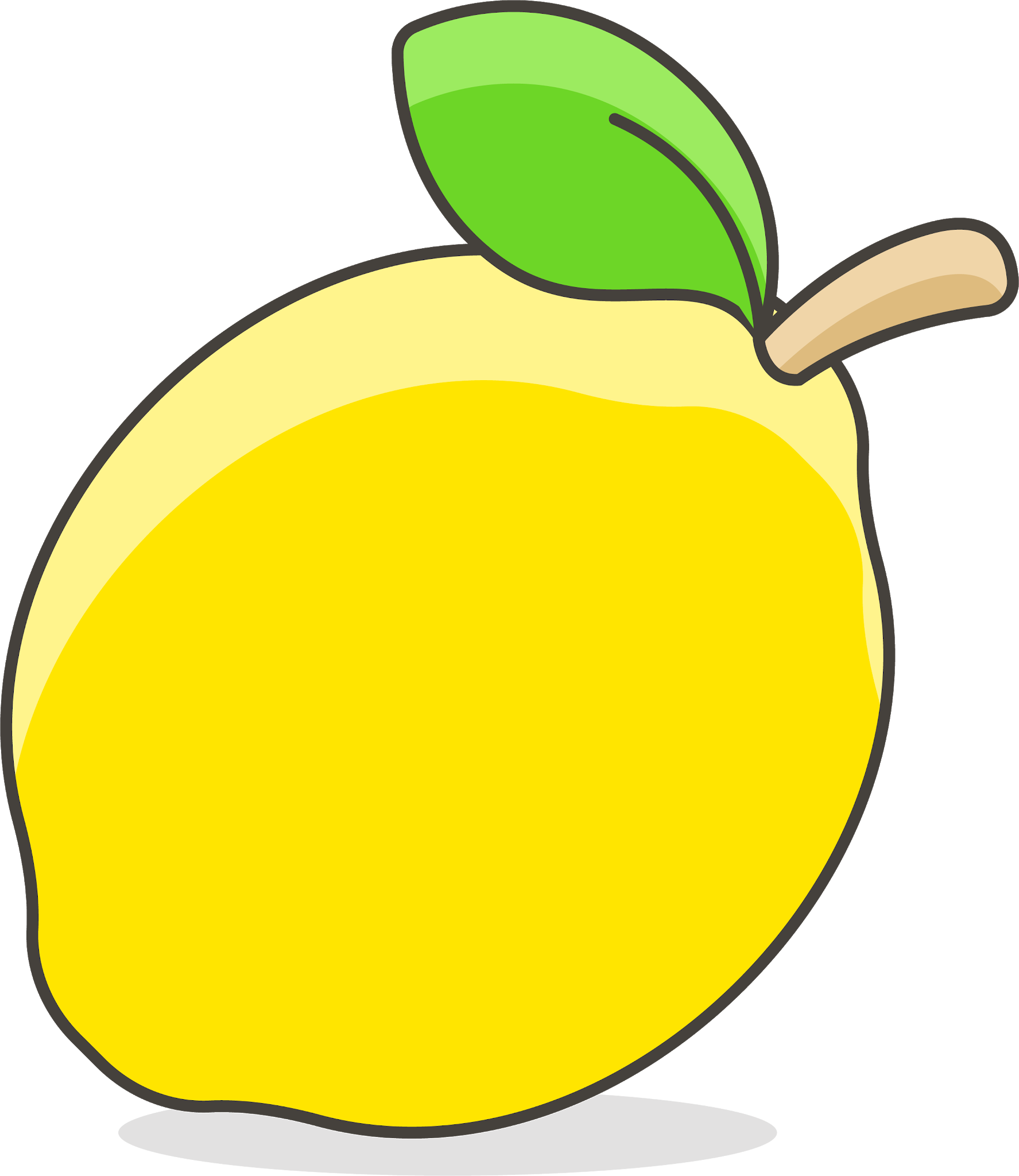 Cartoon Lemon Png Picture (indigo, black, beige, gold, olive)