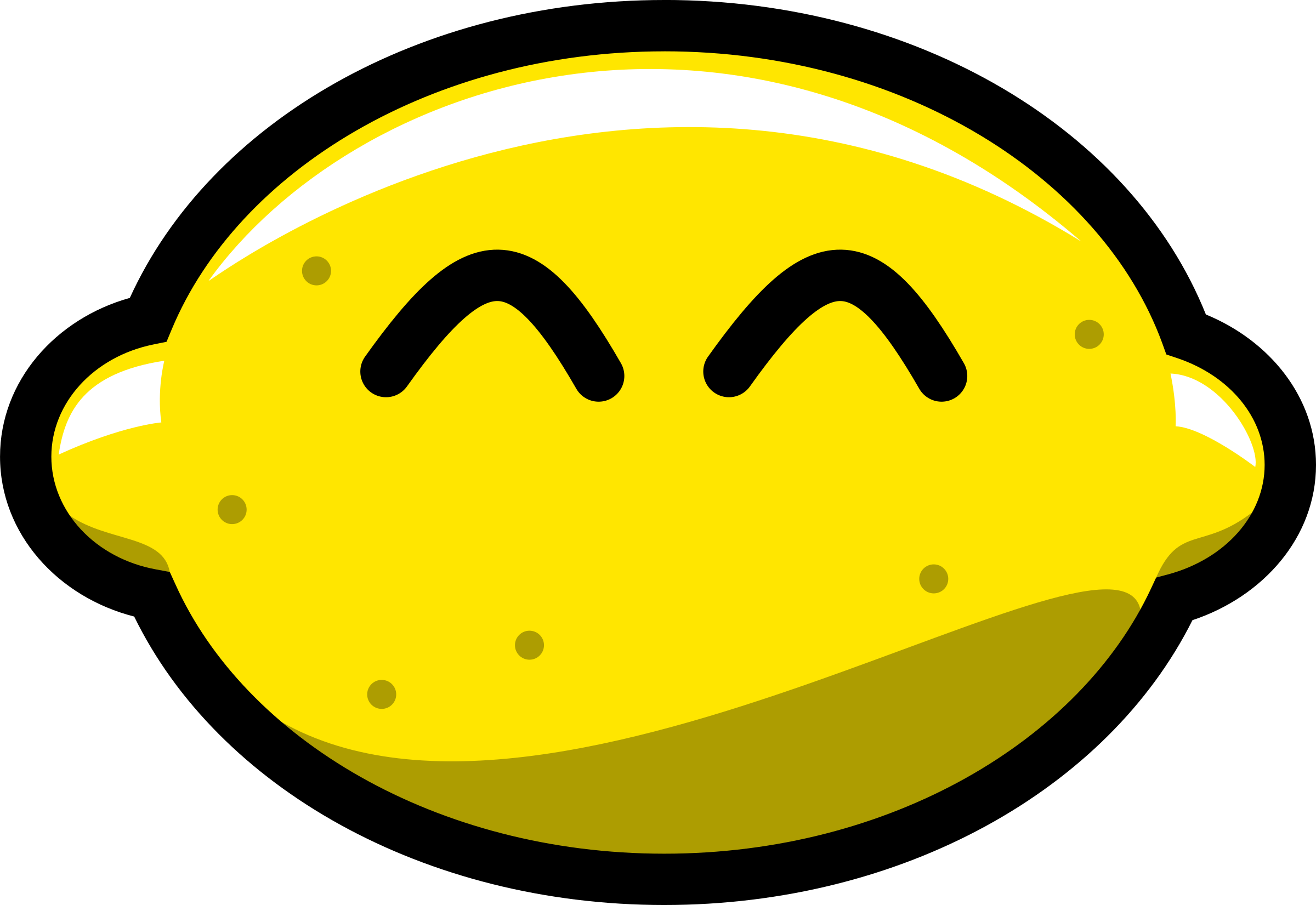 Cartoon Lemon Png (yellow, black, white, gold, olive)