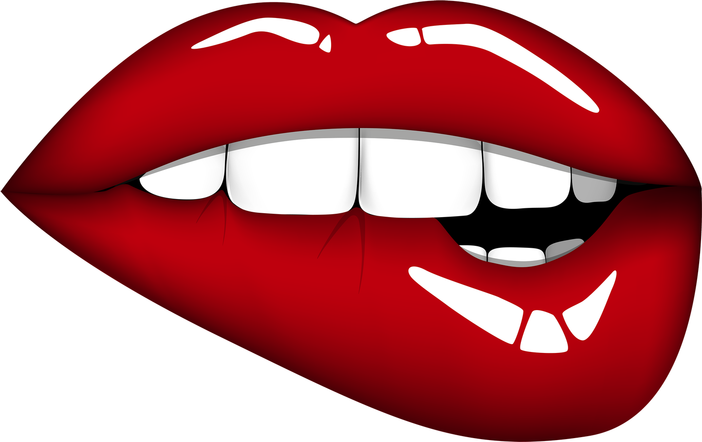 Cartoon Lips Png Hd (black, white, maroon)