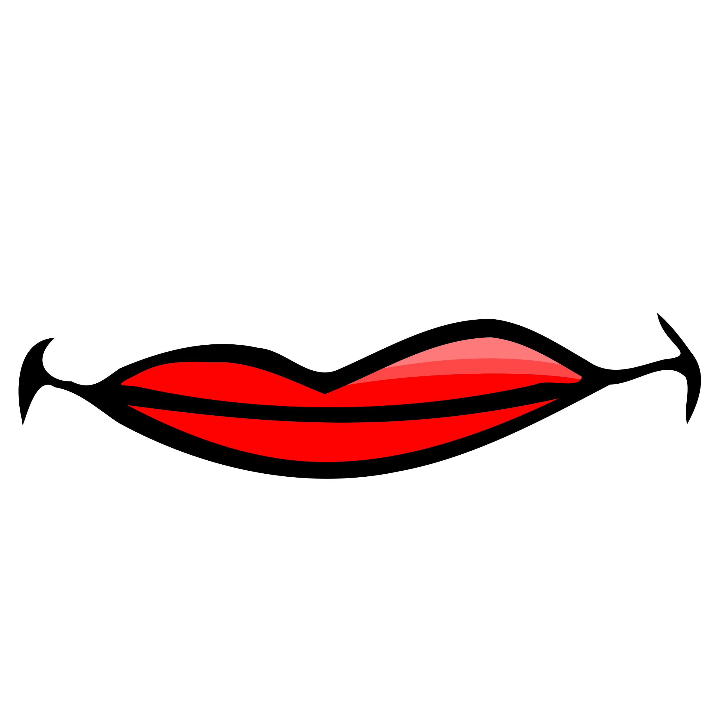 Cartoon Lips Png Isolated Photo (black, red, maroon, chocolate)