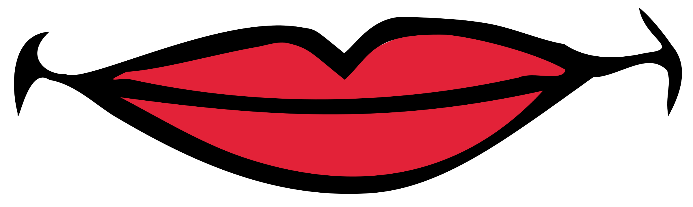 Cartoon Lips Png Photos (black, red)