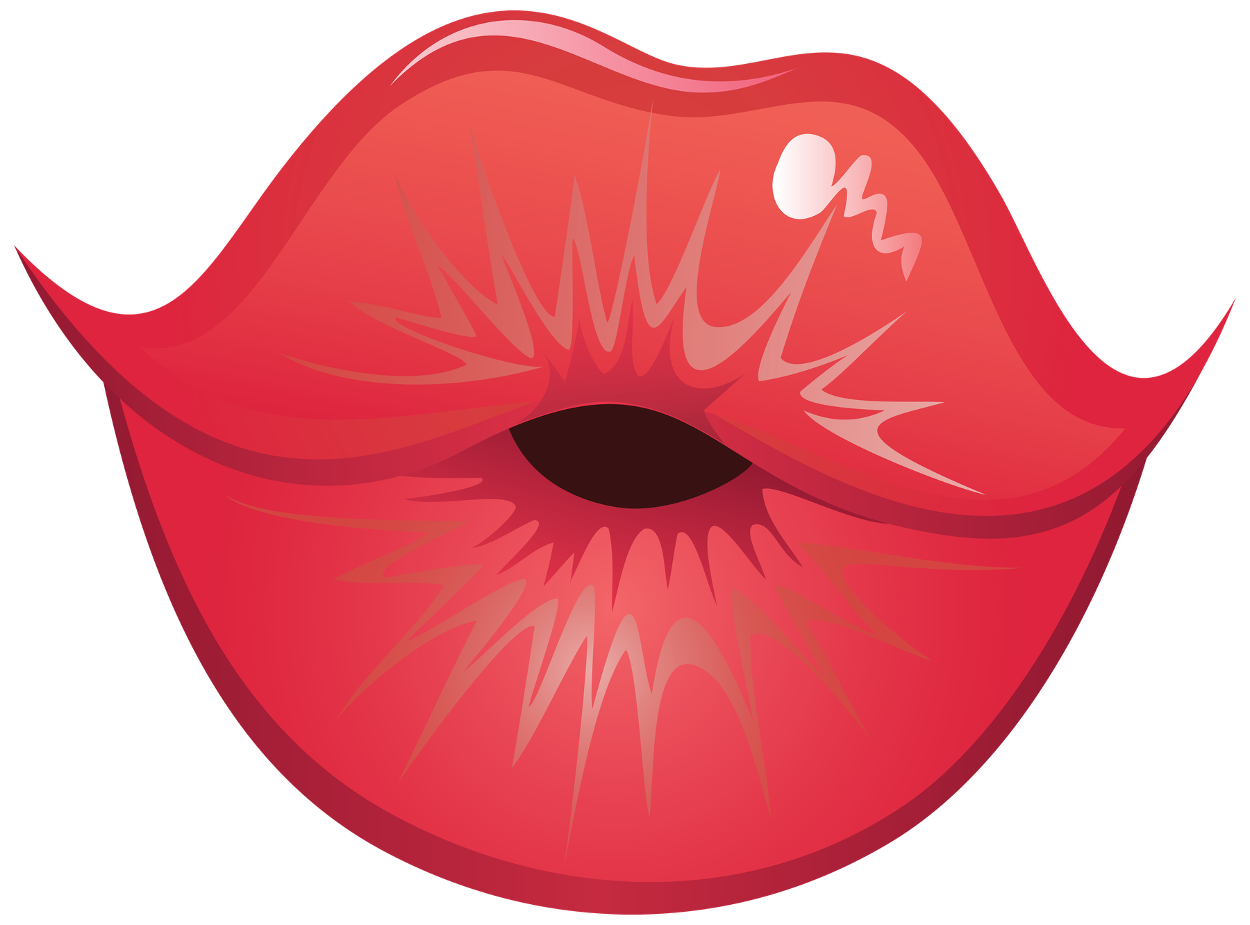 Cartoon Lips Png Transparent (black, chocolate, salmon)