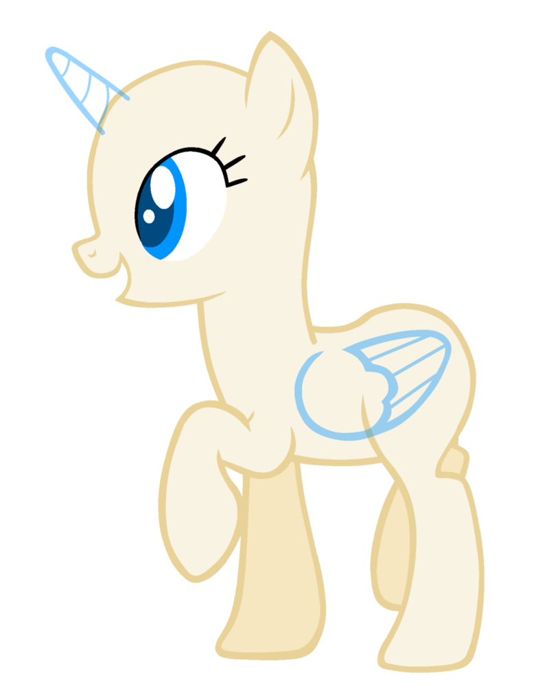 Cartoon Mlp Base Png Transparent Image (white, beige, black)