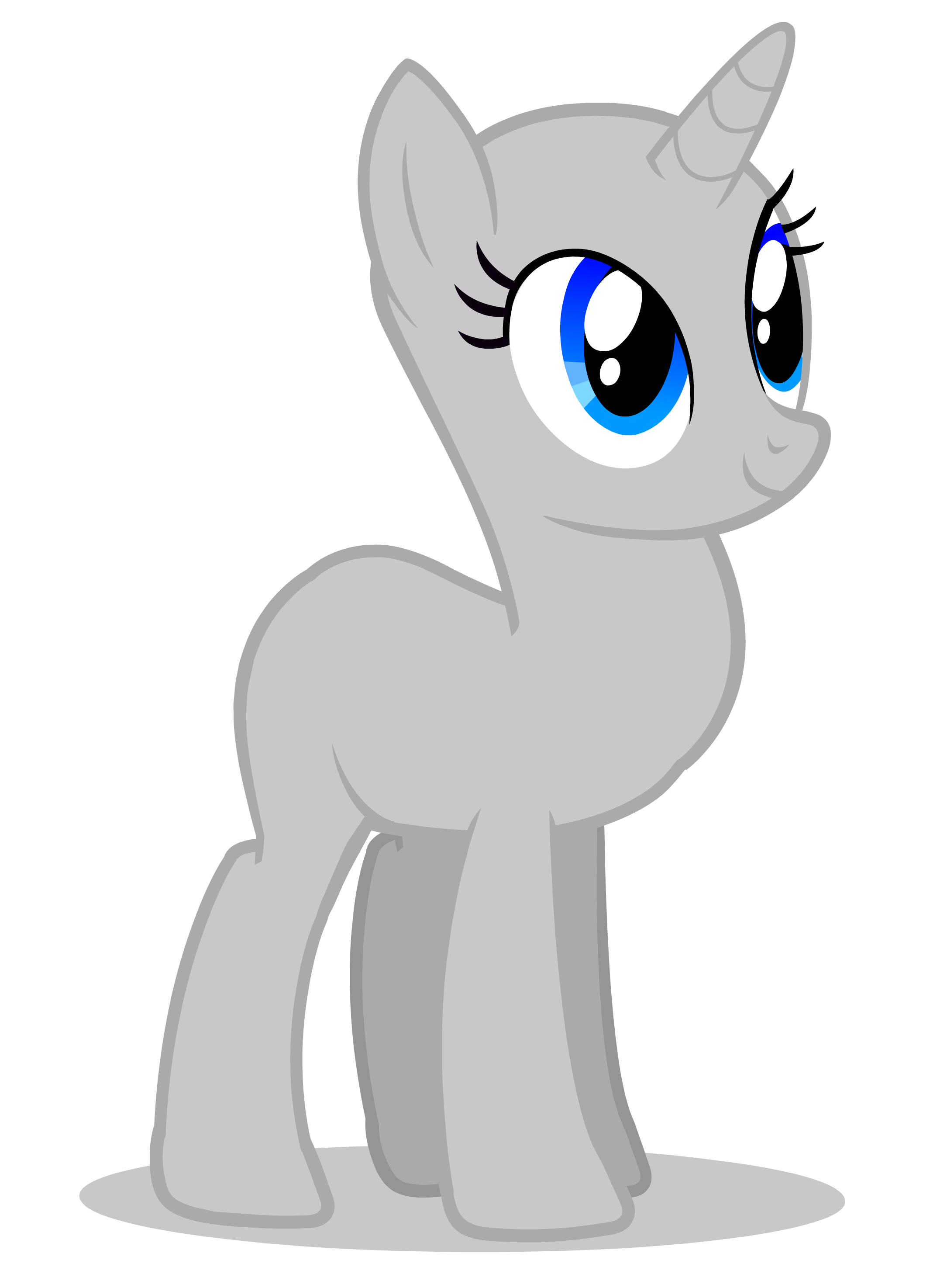 Cartoon Mlp Base Transparent Png (white, silver, black)