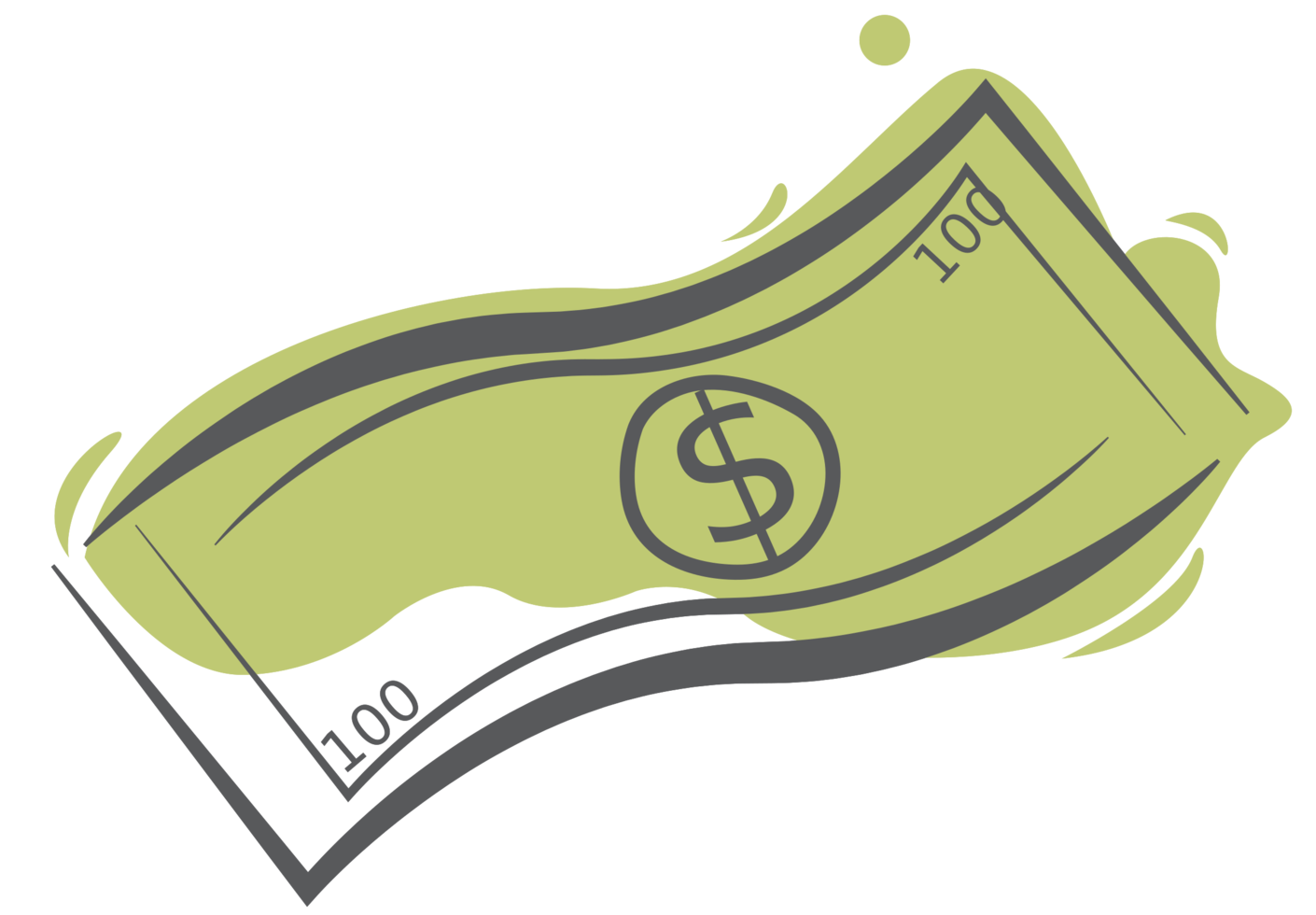 Cartoon Money Png Picture (black, gray, silver)