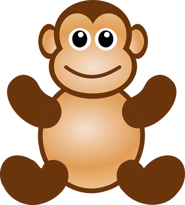 Cartoon Monkey Png Hd Isolated (black, maroon, salmon)