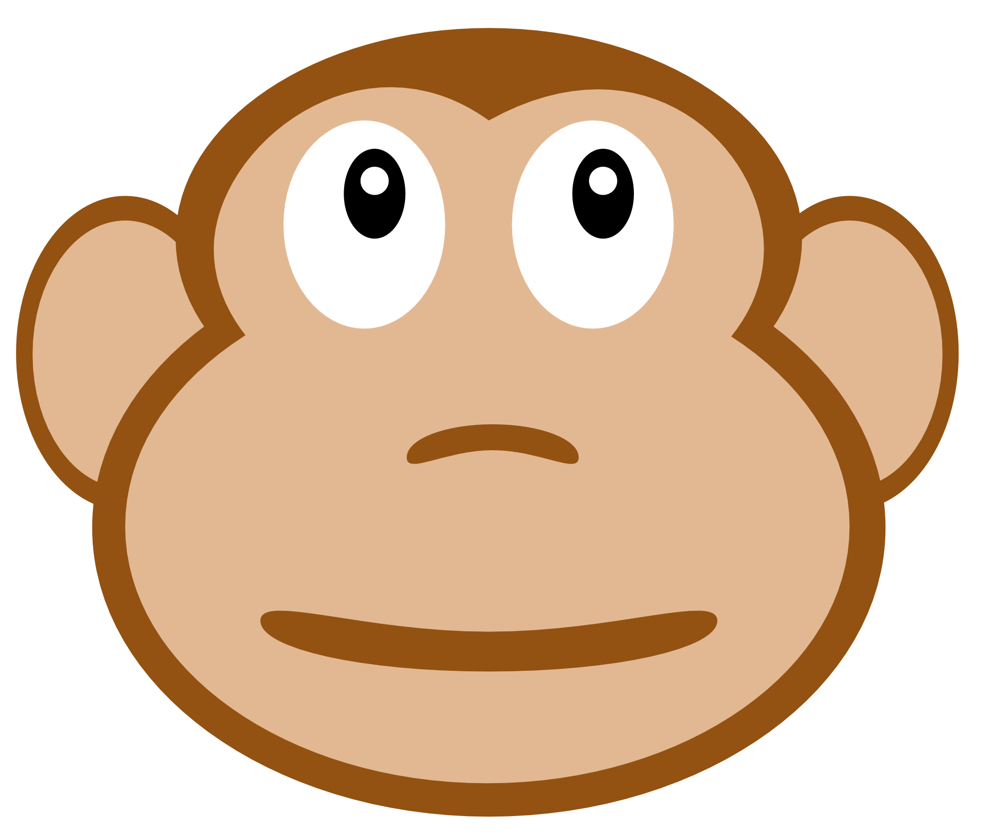 Cartoon Monkey Png Hd (white, olive, silver)