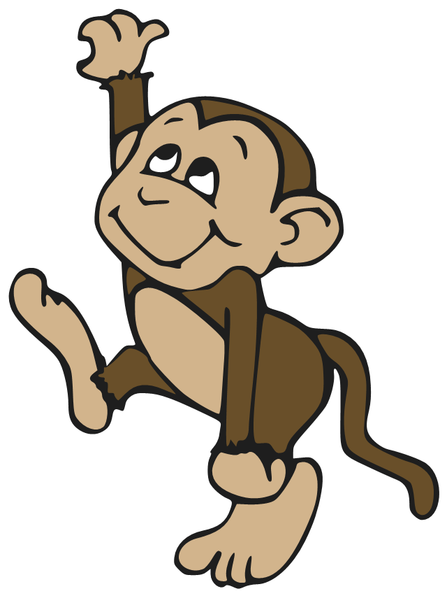 Cartoon Monkey Png Isolated File (black, olive, silver)