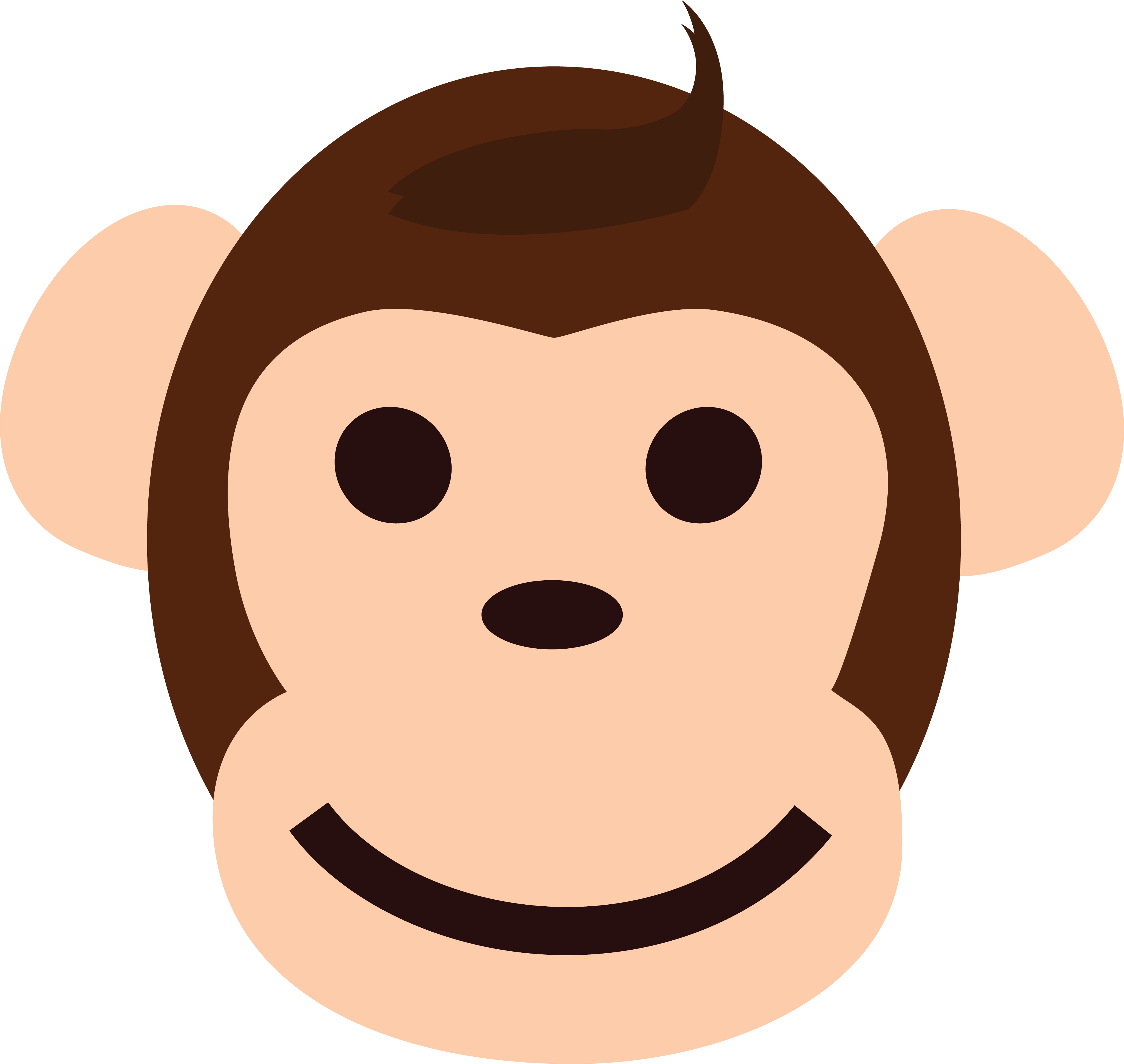 Cartoon Monkey Png Isolated Pic (black, pink, maroon)