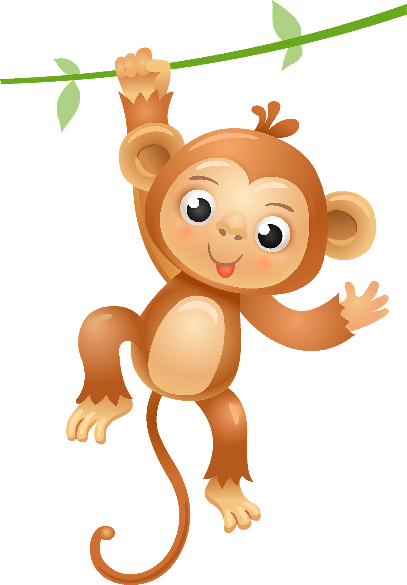 Cartoon Monkey Png Transparent (gray)