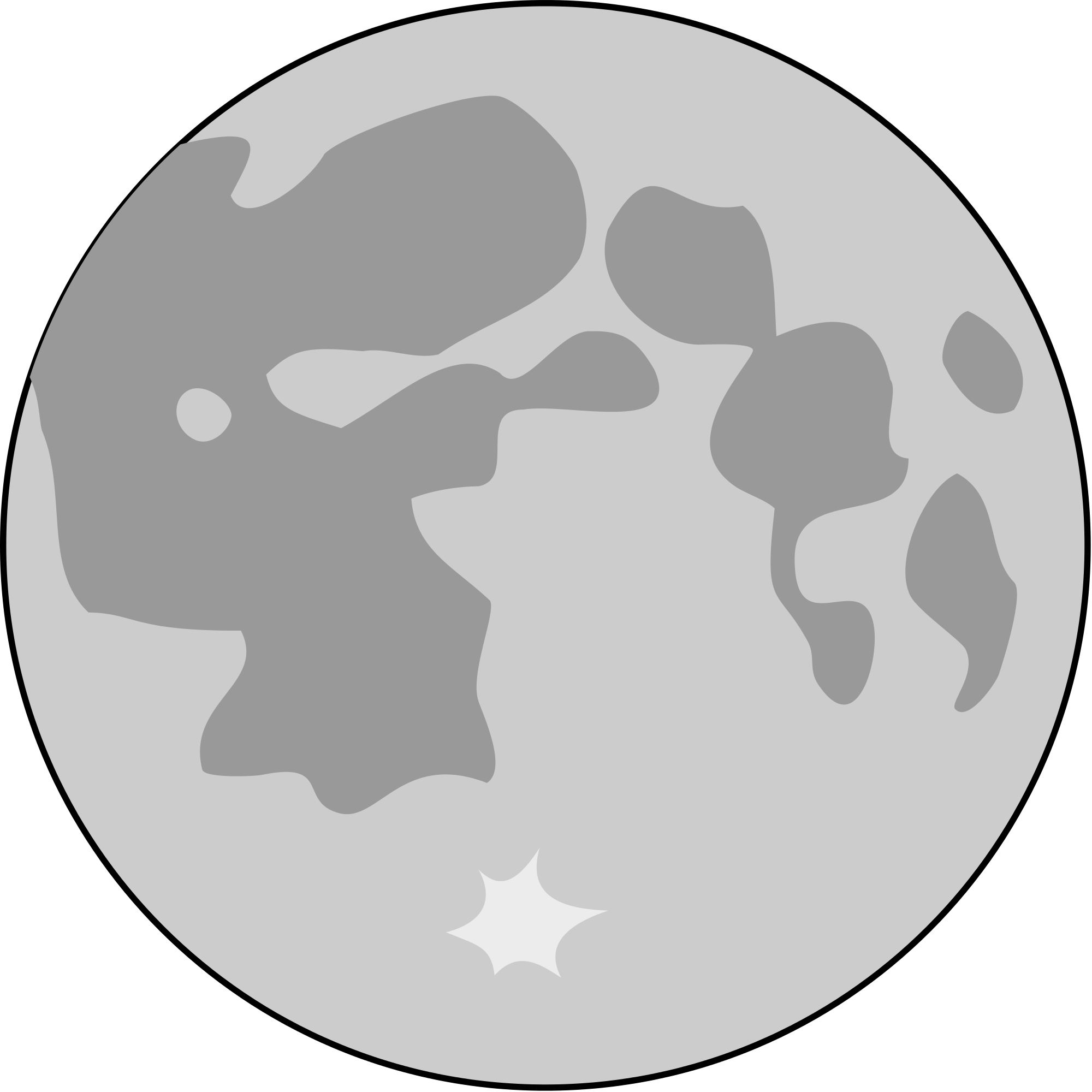 Cartoon Moon Png Free Download (black, gray, silver)