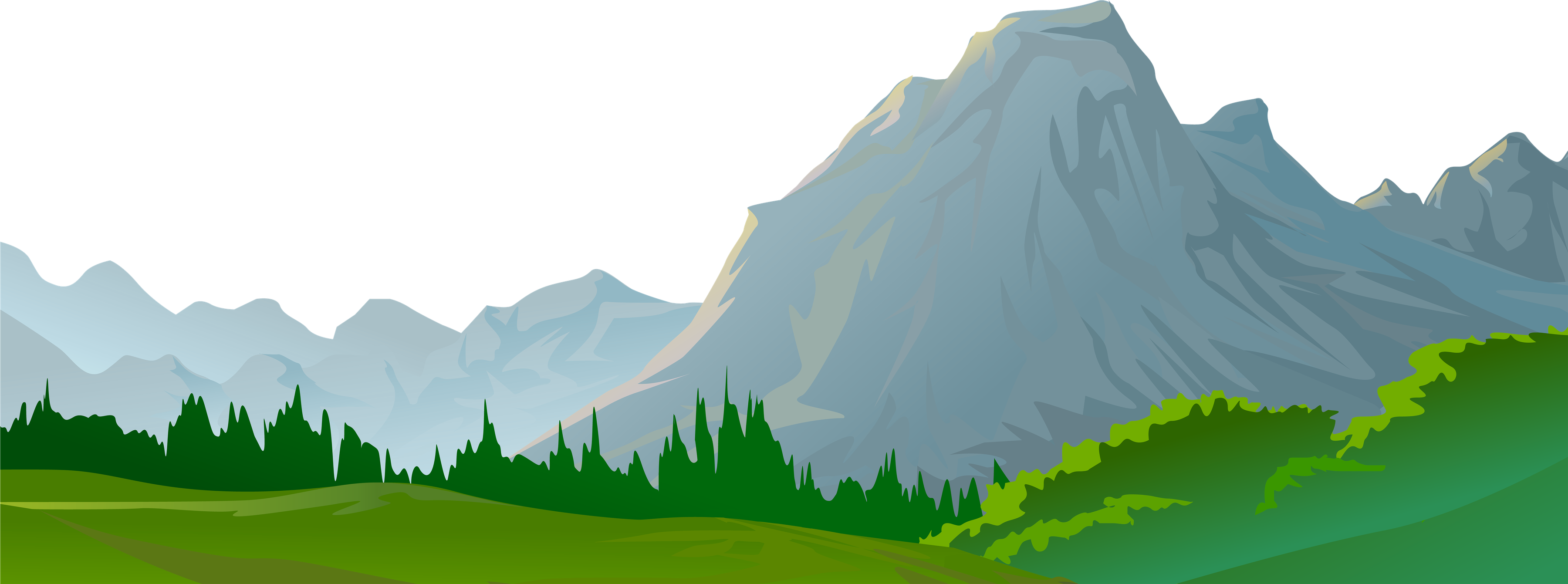 Cartoon Mountains Png Hd Isolated (green, teal, black, gray, olive)