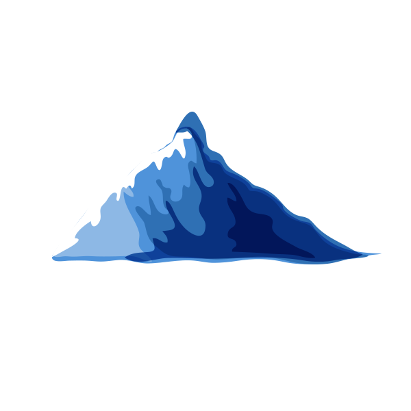 Cartoon Mountains Png Isolated Hd (silver, white, black, navy, gray)